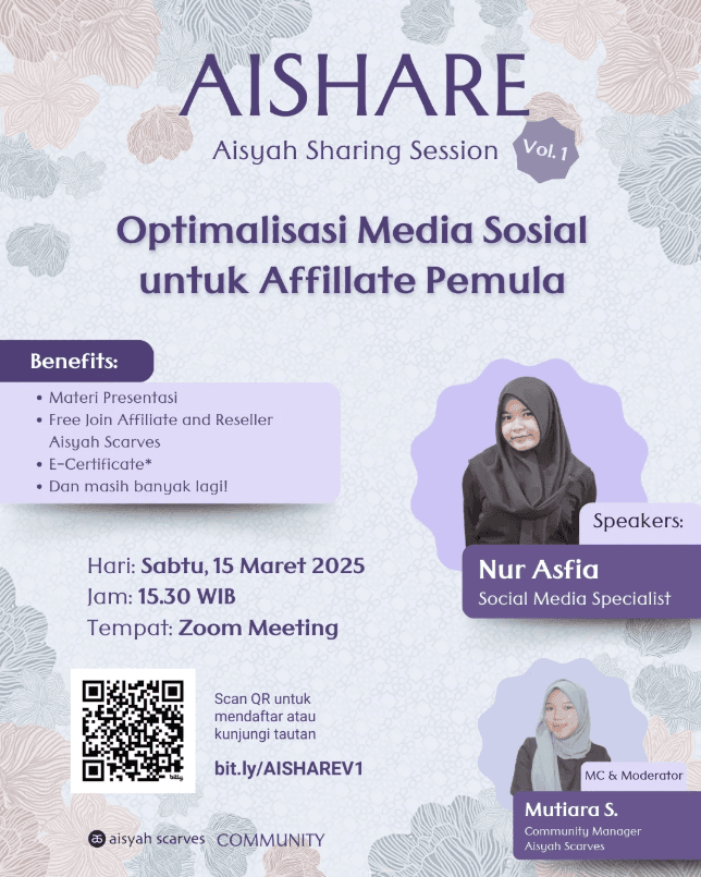 Speaker - Optimalisasi Medial Sosial Untuk Affiliate Pemula